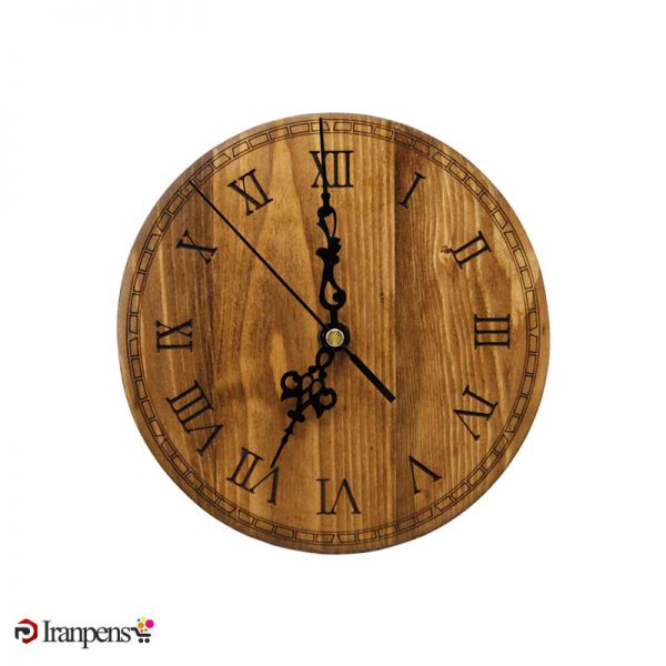 ساعت رومیزی چوبی